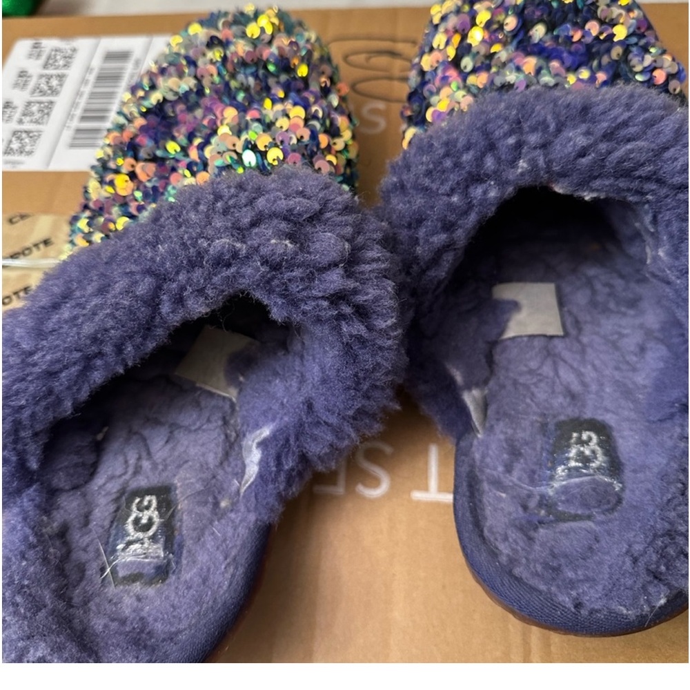 UGG sequin house slippers size 10